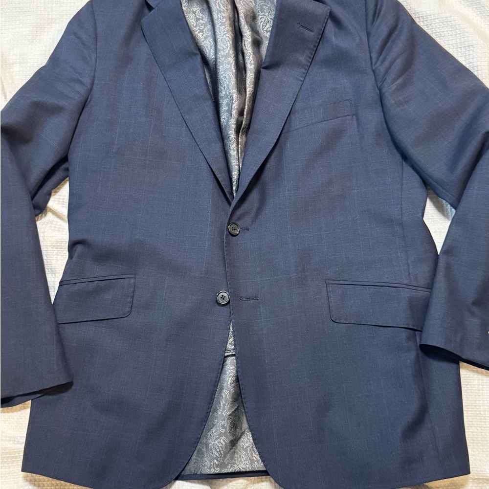 Tom James Classic gray check Men's Blazer 42r